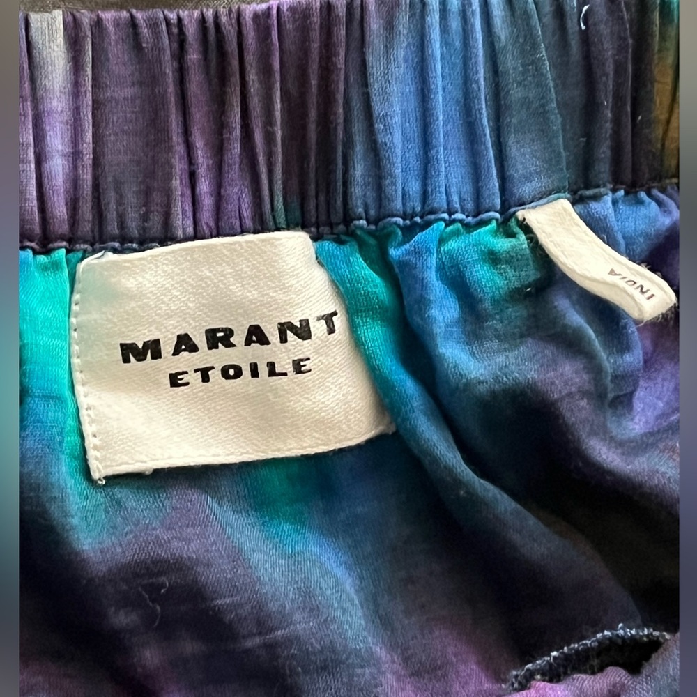 Isabel MARANT ETOILE Elfa Printed Midi Skirt size 36 blue/green print sz small - Picture 3 of 16